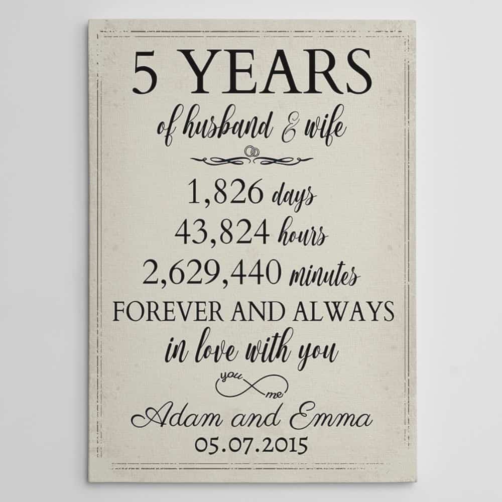 Flawless 5-Year Anniversary Celebration & Gift Ideas - 365canvas Blog