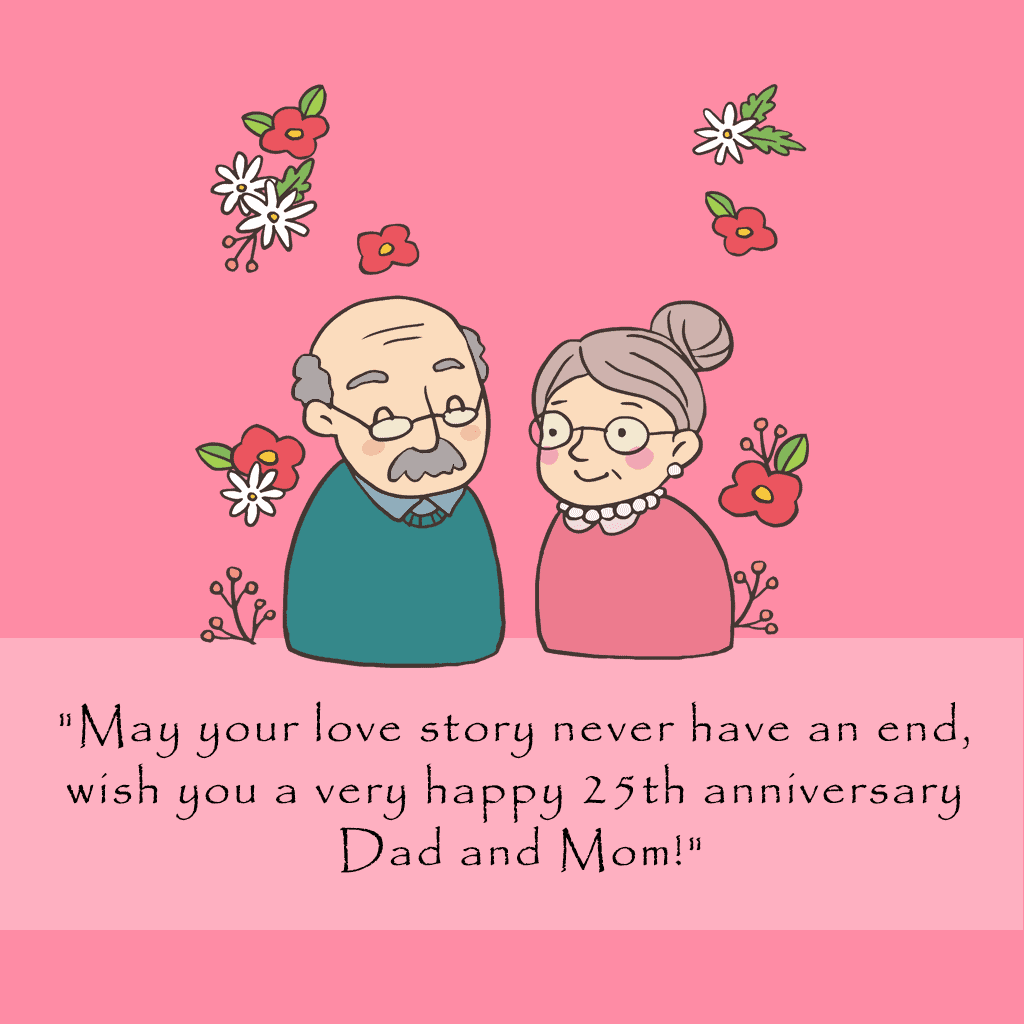 25th Anniversary Quotes for Parents