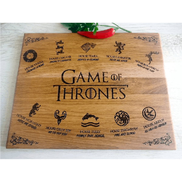 GAME of THRONES cutting board cheap christmas gifts