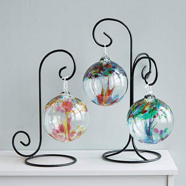 Recycled Glass Tree Globes - Relationships cheap christmas gifts