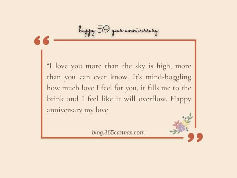 59-Year Anniversary Quotes for Husband
