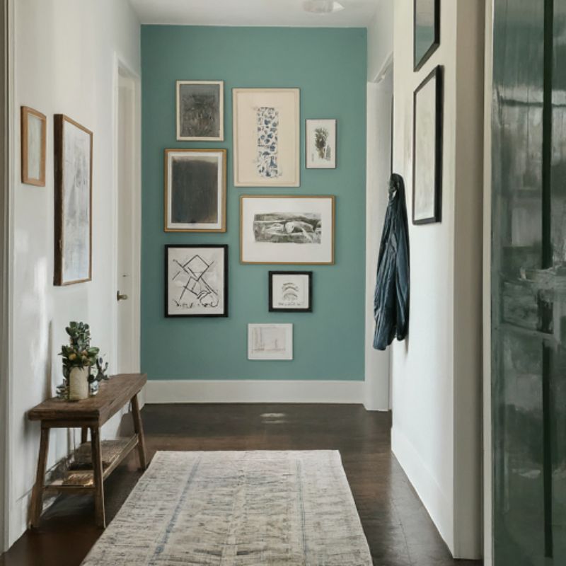 Hallway Gallery Wall Ideas Vertical Layout